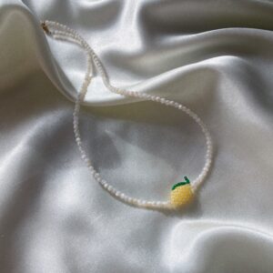 Naszyjnik z masy perłowej z cytryną