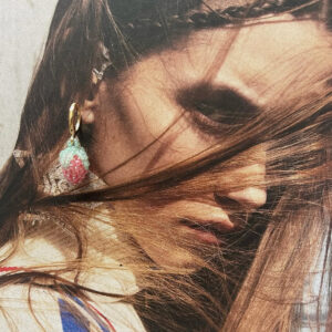 Kolczyki z różowymi malinami