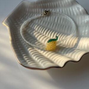 Bransoletka z koralików z cytryną