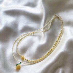 Duet naszyjników „Solè Cytrynka”