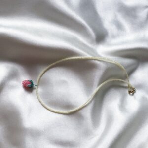 Naszyjnik z koralików z maliną