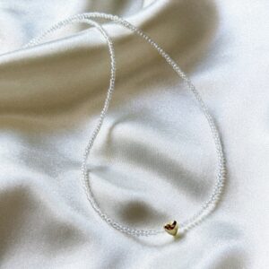 Naszyjnik z sercem z hematytu