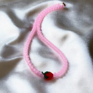 Naszyjnik „ Pink Strawberry”