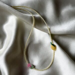 Naszyjnik z koralików „Owocowy duet”