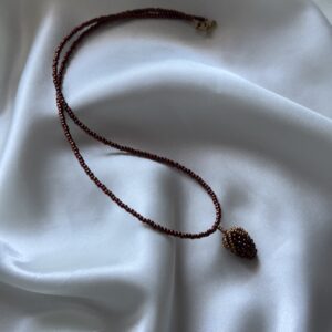 Naszyjnik z koralików „Mocha Berry”